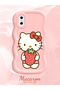 iPhone XS Compatible Case Camera Protector Pink Silicone Couple Phone Case Kitty Pattern - 2
