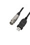 كابل USB 2.0 إلى XLR للميكروفون، كابل محول USB إلى XLR بطول 3 أمتار
