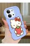 Redmi 15C 5g Compatible Case Camera Protector Blue Silicone Couple Phone Case Kitty Pattern