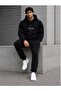 Unisex Relax Front Printed Top and Bottom Tracksuit Set - 4