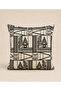 Mirage Premium Woven Embroidered Beige-Black Pillowcase 43X43 cm - 2