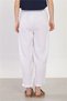 Women's waist Tie-Detail carrot pants - white - 5