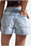 Women's Ice 4S6-3 Mini Length Denim Shorts with Belt Detail - 5