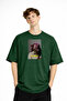 Blurry - Oversize Men's T-Shirt Khaki