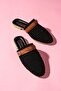 Armor Knitted Knitwear Tan Belt Detailed Slippers - 2