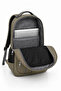 Unisex Canvas Fabric School Bag with Laptop Compartment, Daily Sports Travel Backpack - 4