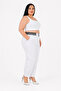 Plus Size Cotton Elastane Relaxed Fit Women's Trousers - 4
