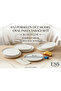 Porcelain 6-Piece Flat Oval Cake Plate - 26 cm Stylish Presentation Plate