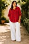 Women's Daisy Embroidered Oversize Italian Shirt