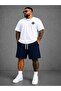 Men's Large Size Oversize Printed Shorts Set 100% Cotton 2-Piece Set Casual Sports Combination - 2
