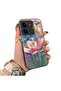 Redmi 15C 5g Compatible Silicone Edge Hard Back Case Couple Phone Case with Floral Pattern