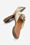 Genuine Leather Women's Crema Bow Slippers Light Beige Summer - 4