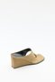 Heeled Shoes 2640 - Wedge Heel Flip Flops Dark Beige Suede Women's Heeled Shoes - 7