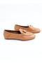 Women's Genuine Leather Ballerinas Tan - 2