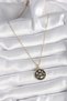 316L Steel Gold Color Black Luck Necklace - 2