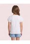 Girls White 3D Heart Balloon T-Shirt - 7
