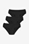 Women Cover Slip Black 3-Pack Briefs
