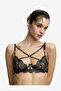 Women Lush Wired Black Lifting Bra - 2