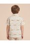 Boys Ivory Long Sleeve Casual Shirt - 8