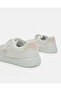 Senior Girls White Embroidered Sneakers - 4