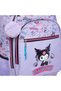 Kuromi Print Trolley Bag for Girls 8-13 Years with Water Bottle Pocket - 17 inches - 4