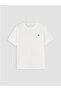 White Crew Neck Embroidered Men's T-Shirt - 5