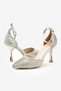 Women's Silver Heeled Stiletto Evening Dress Shoes – Wedding & Event - 5