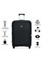 3 Piece Polypropylene Hard-side Luggage Set with TSA Lock | Lightweight Spinner Suitcases with 360° Wheels | Durable Trolley Bags for Secure Travel (Small, Medium, Large) - 6