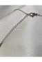 Stone-Studded Fatma Ana Eli Steel Necklace - Silver Zirconia Hamsa Hand Necklace - 3