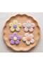 4-Piece Pastel Flower Figured Hair Clips for Babies with Little Hair