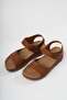 2001 Brown Velcro Heeled Sandals - 2