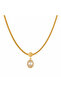Aurelia Oval Zircon Stone 316L Stainless Steel Women's Necklace Elegant Gift Necklace - 2