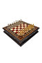 Glblseme Special Design Handcrafted Round Chess Board and Metal Chess Pieces Mcyv36 (171339) - a - 4