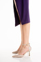 Ankle-Strap Pointed Toe Evening Shoes and Bag Set - 3