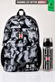 Licensed Camouflage Large Size High School School Bag and Water Bottle Set