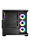 SAMA SV01BK أسود، B750BK 750 واط، 80+ برونزي، PCIE 5.1، ATX3.1، لوحة زجاجية مقسّاة، تصميم بانورامي - 5