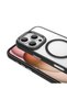 iPhone 16 Pro Case Magsafe Transparent Back Face Camera Raised Silicone Tkng - 3