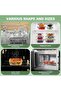 12pcs Glass Food Storage Containers with Lids, Meal Prep, Pantry Kitchen Storage Containers for Lunch, Leak Proof, Airtight Glass Lunch Bento Boxes for Microwave, Oven, Freezer And Dishwasher - 4