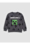 Lcw Kids Anthracite Printed Boys' Sweatshirt - 3