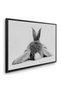 Minimalist Rabbit Kids Wall Art | Portrait Framed Canvas Print | Luxury Modern Decor for Kids Room - 3