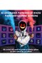(eb294)LED Programmable Face Mask, App Control Gesture Sensing Light Up Mask, Halloween Cosplay Party Costume Mask - 3