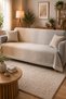 Multi-Purpose Modern Bohemian Velvet Sofa Cover,Sofa Bed Cover Picnic Cover Tablecloth Non-Slip with Sponge 165X215