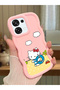 Oppo A6 Pro 5g Compatible Case Camera Protector Pink Silicone Couple Phone Case Kitty Pattern