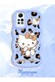 Redmi Note 12 Pro 4g Compatible Case with Camera Protector Blue Silicone Couple Phone Case Kitty Pattern - 2