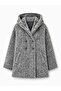 Urban Retro Hooded Oversize Jacket Coat Women's Gray