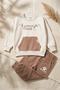 Milo Unisex Kids Beige & Ecru Funny Time Teddy Bear Printed Sweatshirt with Kangaroo Pocket and Jogger Bottom Top Set - 3