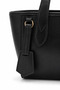 Women's Black Shoulder Bag with Zipper Daily Hand and Shoulder Bag - 2