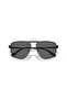Men's Pilot Sunglasses, Black - 8