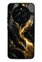 Realme 12 Pro Obsidian Gold Flow Design Glossy Phone Case
