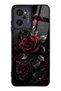 Casper M45 Obsidian Burgundy Roses Design Glossy Phone Case